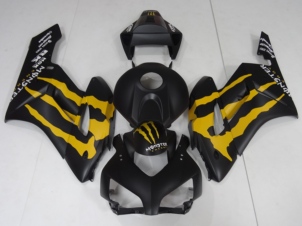 emblem honda fairing Fairing Matte 2004 Honda With Monster Black CBR1000RR 2005