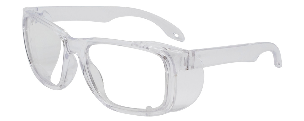 Calabria Clear Impact Resistant Safety Reading Glasses Folding Side Shield 55mm Rhino Safety