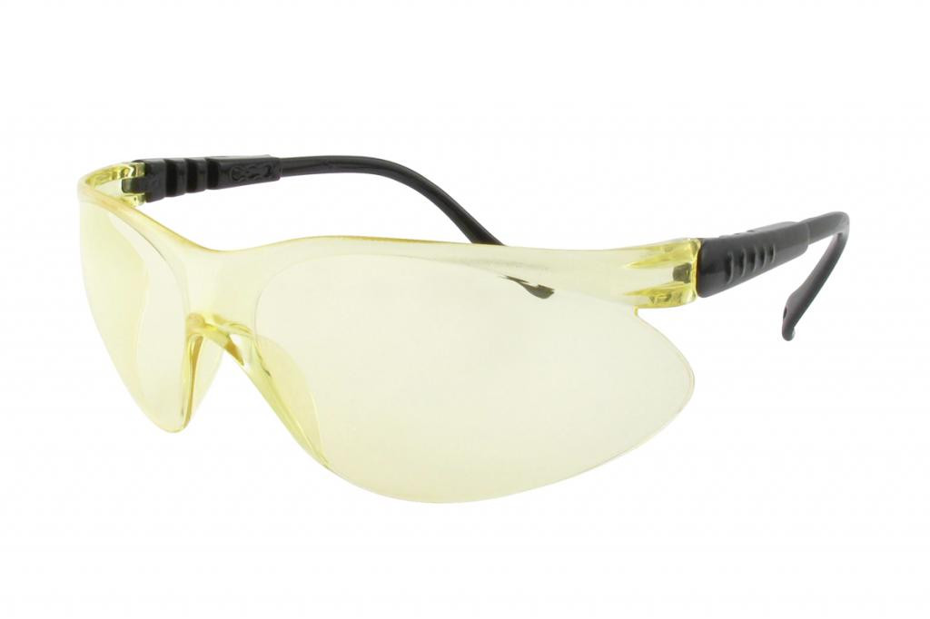 Sport Safety Glasses Z87 Safety Rated in Black & Yellow STS151