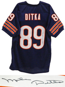Mike Ditka Signed Navy Custom Chicago Bears Jersey