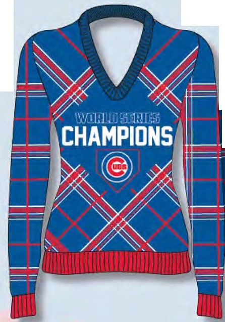 cubs championship sweater