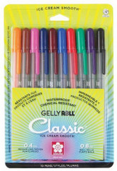 Sakura Classic 10-Piece Gelly Roll Pens