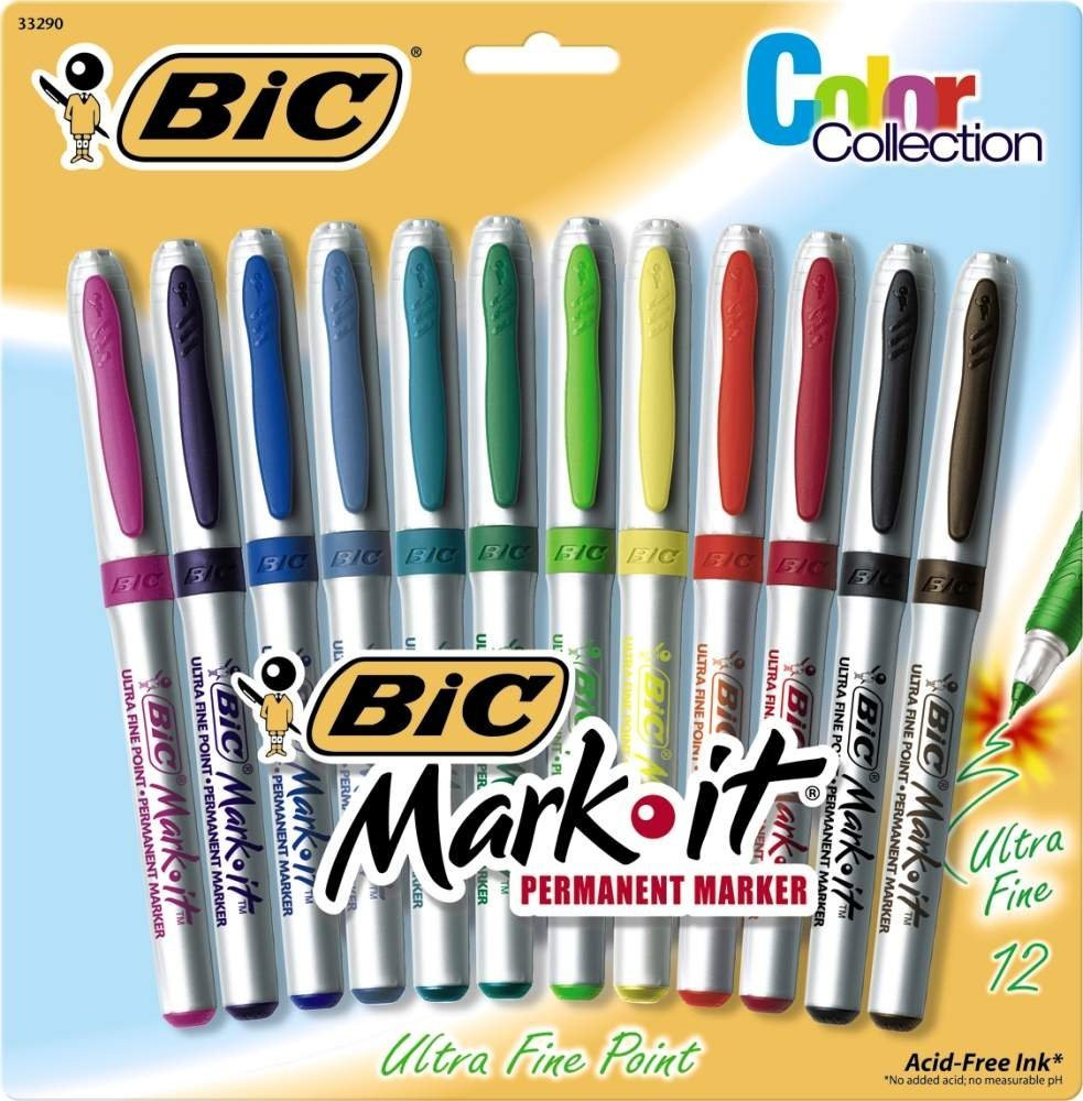 Ultra fine tip markers for outlet coloring