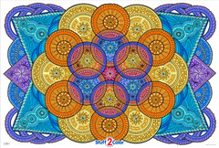 Mandala Challenge - Giant Coloring Poster