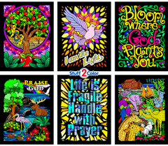 Prayer 6 Pack of Fuzzy Coloring Posters