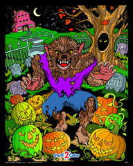 Halloween Werewolf - Fuzzy Coloring Poster