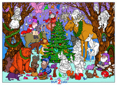 Gnome for the Holidays - Giant Coloring Poster