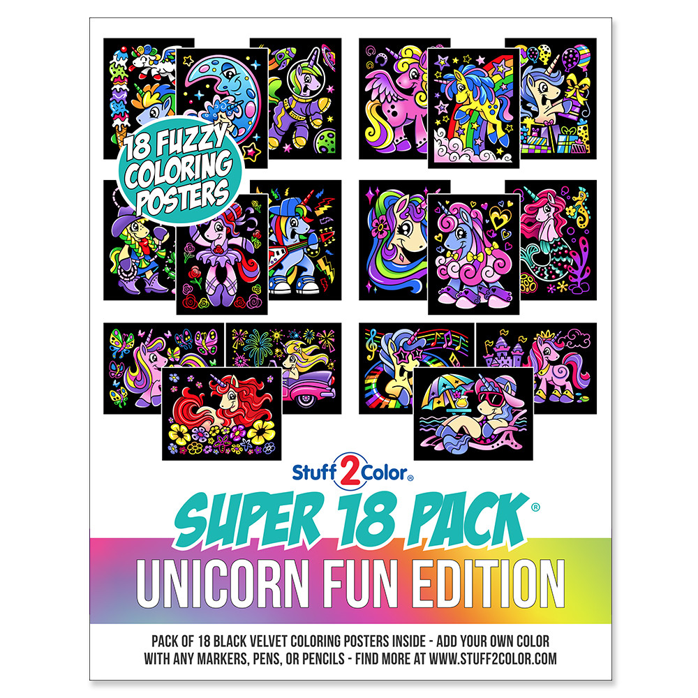 Pick 3 - Create Your Own Colossal Pack - 54 Fuzzy Coloring Posters
