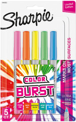 Sharpie Ultra-Fine Color Burst Markers 5-Pack (Limited Edition)