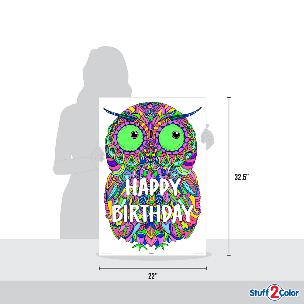 Personalized - Baby Owl (Giant Sized) | Stuff2Color