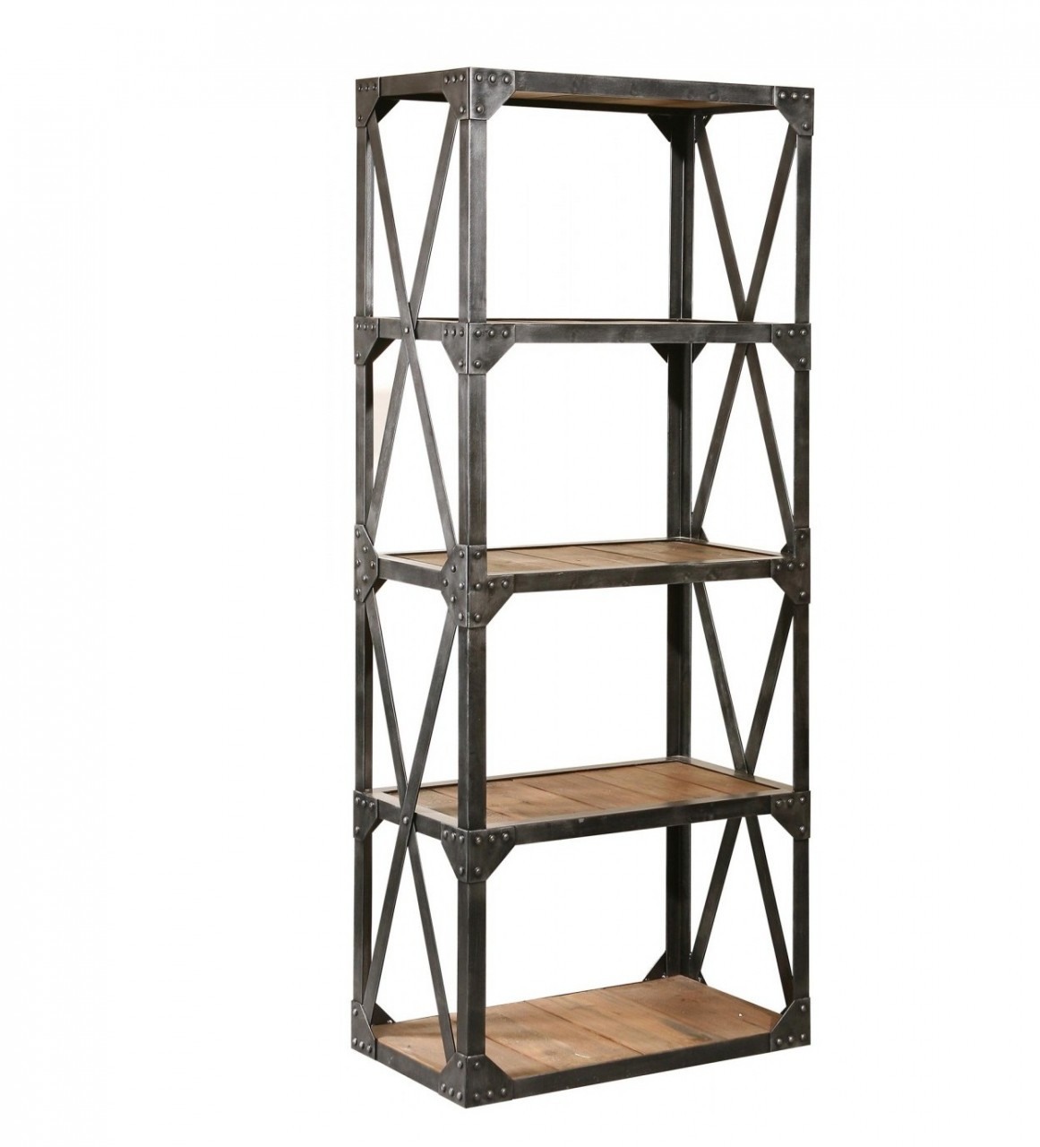 Industrial Reclaimed Narrow Bookcase Zin HomeSalvaged Wood Industrial Reclaimed Narrow Bookcase - Industrial Reclaimed Narrow Bookcase Zin HomeSalvaged Wood