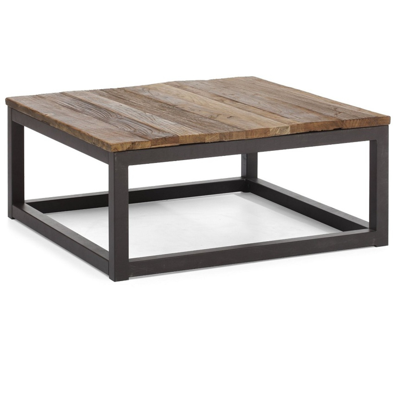 Civic Wood and Metal Square Coffee Table | Zin Home