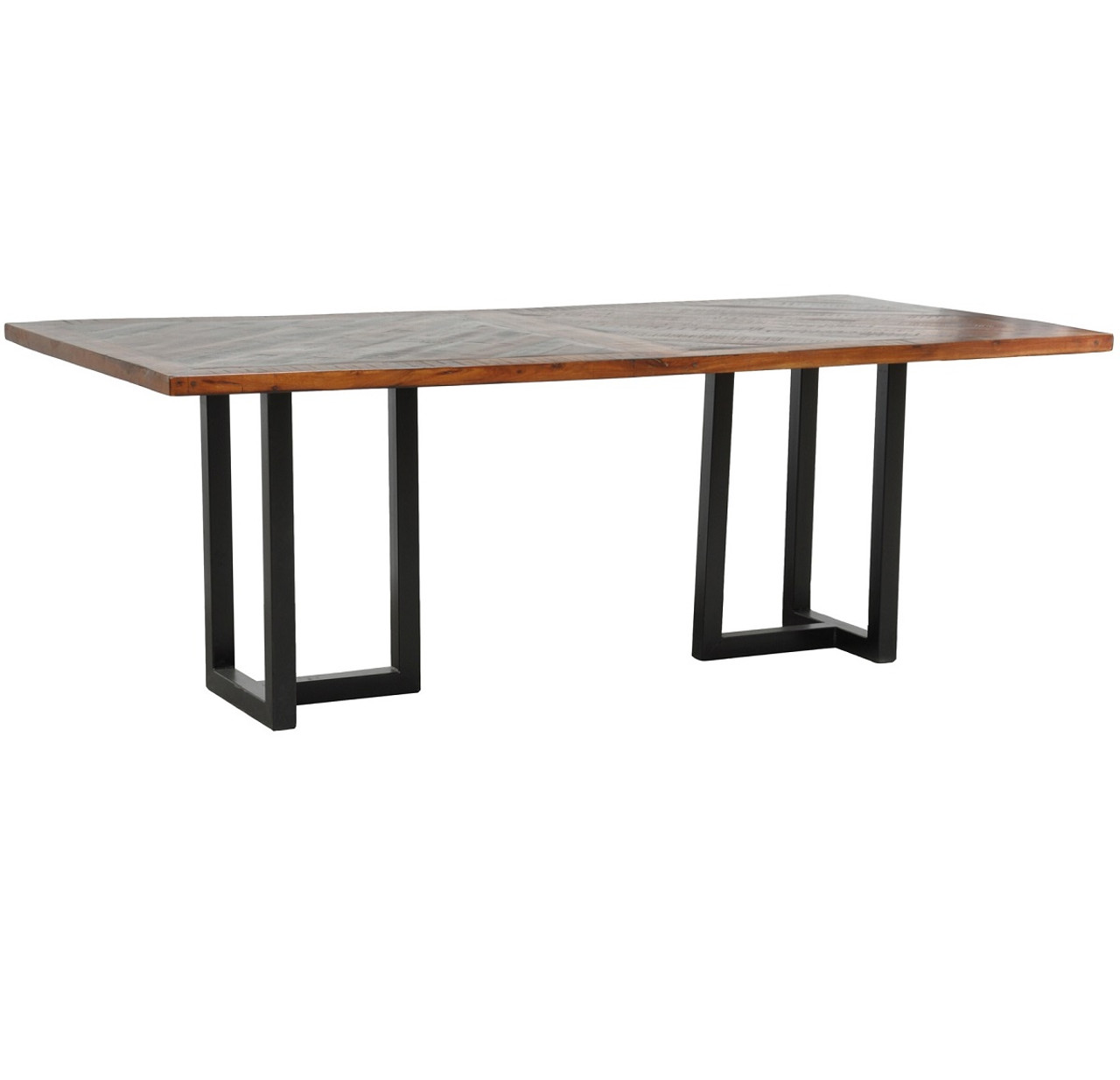 Loft Geometric Metal Base Dining Table | Zin Home