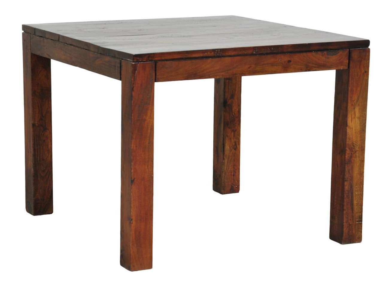 Hampton Distressed Wood Square Dining Table 38" | Zin Home