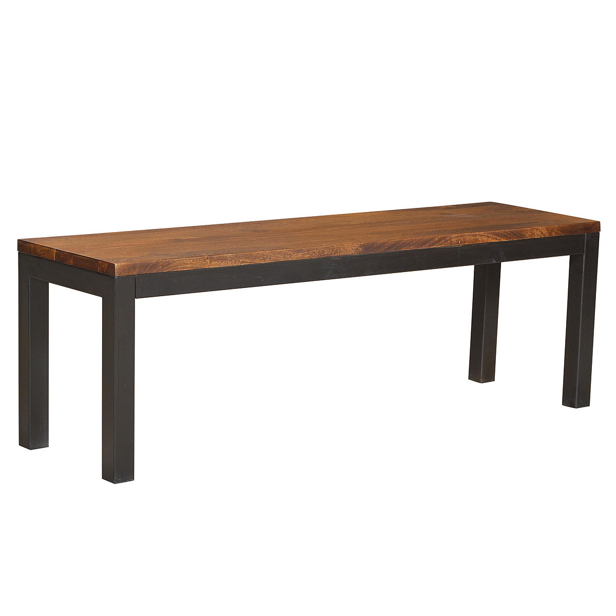 Foundry Metal + Wood Parson Dining Bench 54" Zin Home