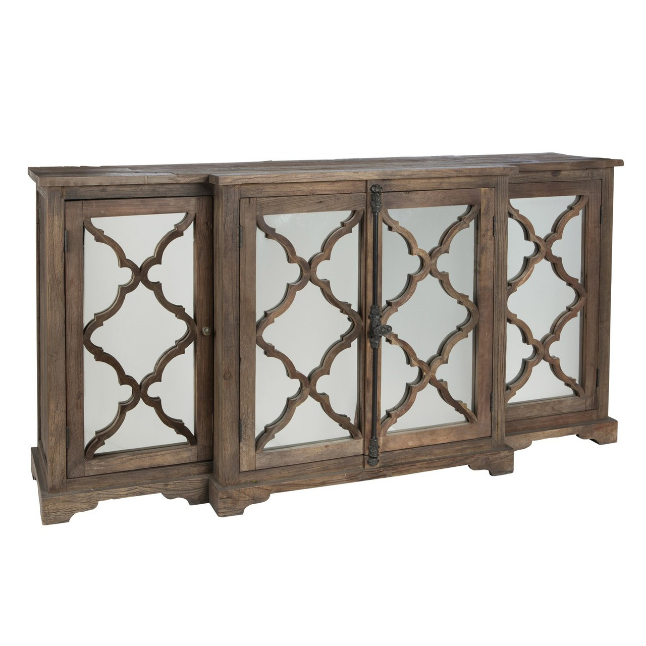 Lowery Buffet Sideboard With 4 Glass Paneled Door Zin Home Aidan Gray Furniture Lowery Buffet Sideboard with 4 Glass Paneled Door - Lowery Buffet Sideboard With 4 Glass Paneled Door Zin Home