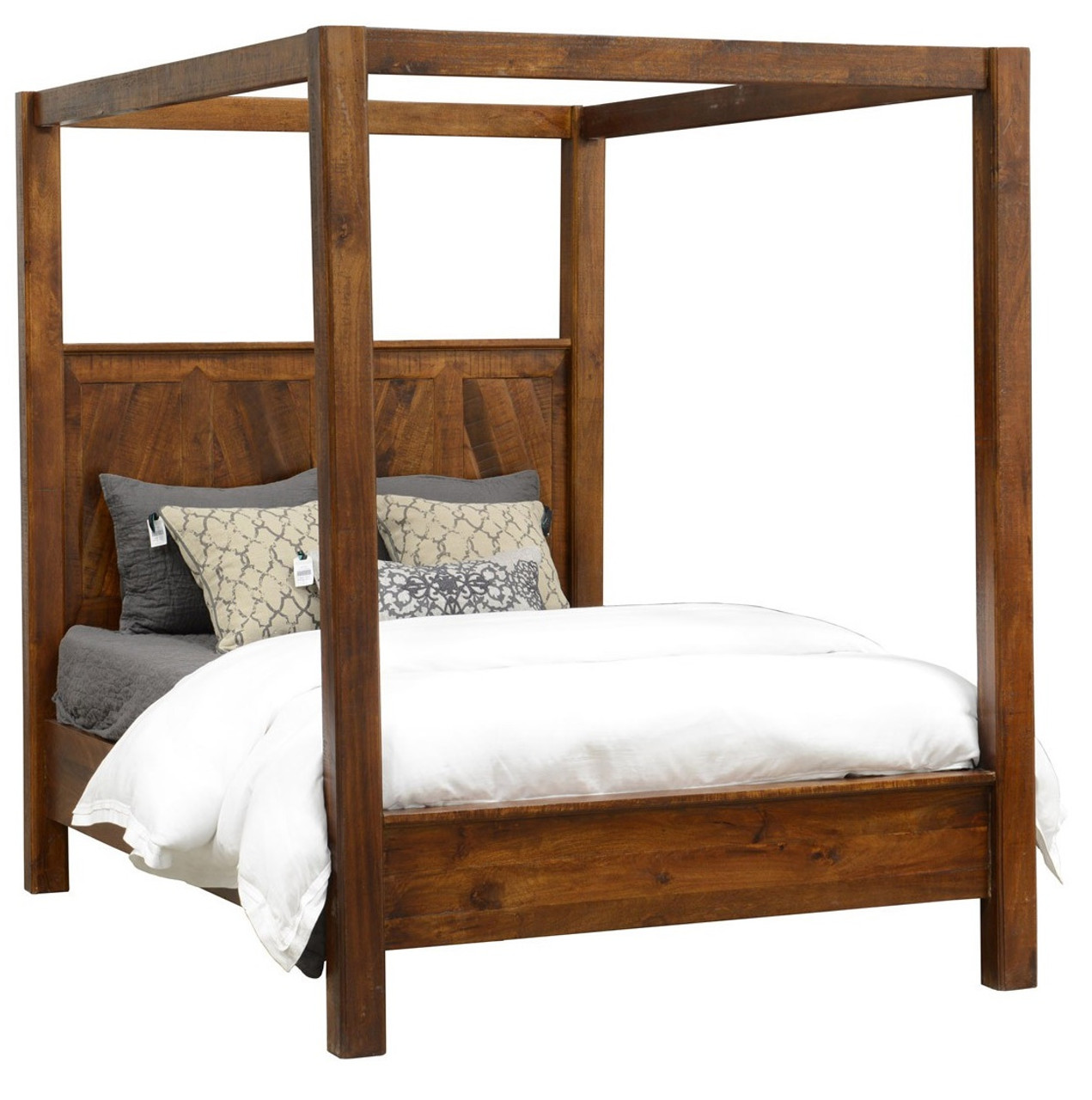 Kosas Solid Wood Queen Canopy Bed Frame | Zin Home