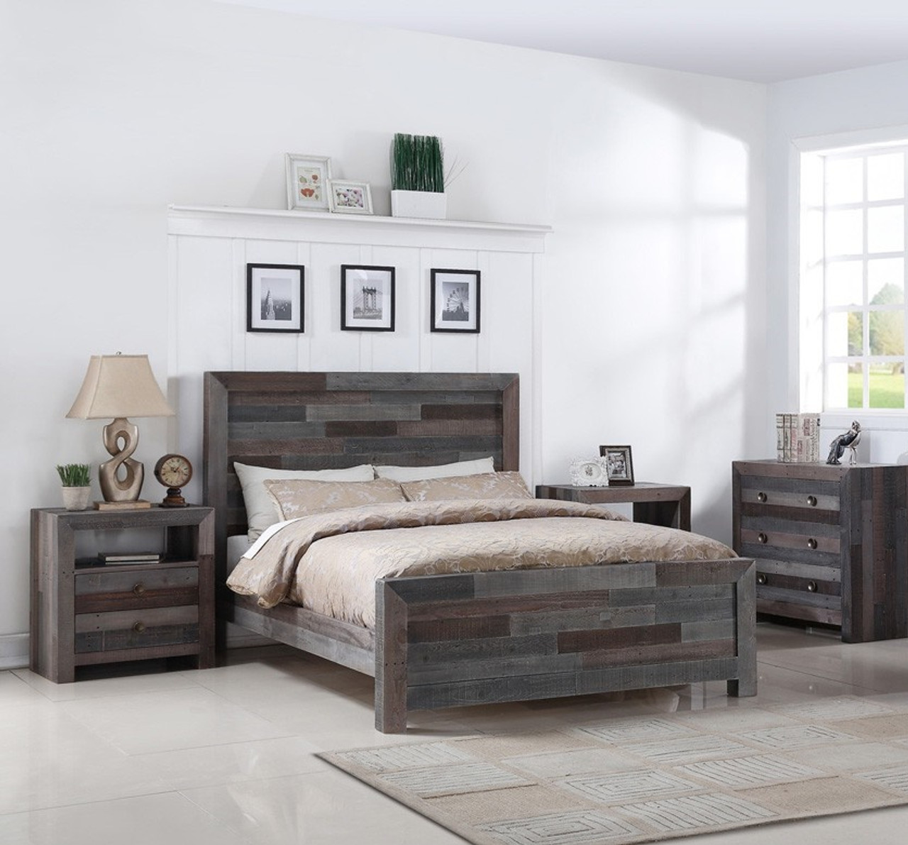 Angora Reclaimed Wood California King Platform Bed | Zin Home