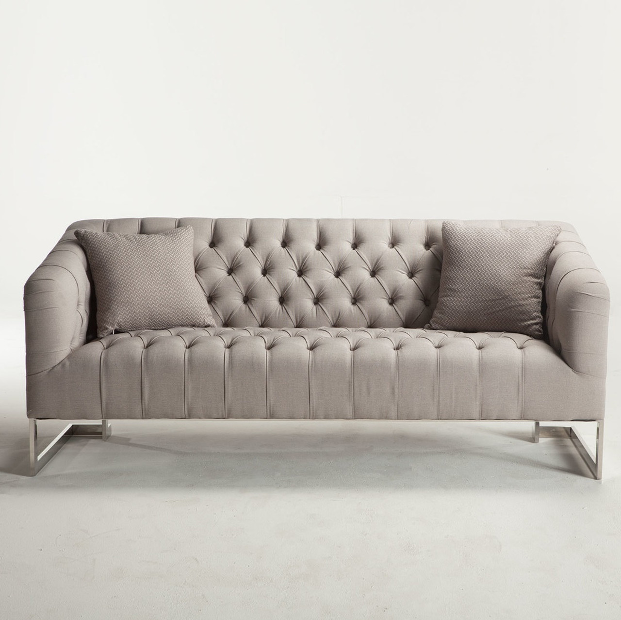 Austin Modern Tufted Sofa - Grey Austin Modern Tufted Sofa - Grey