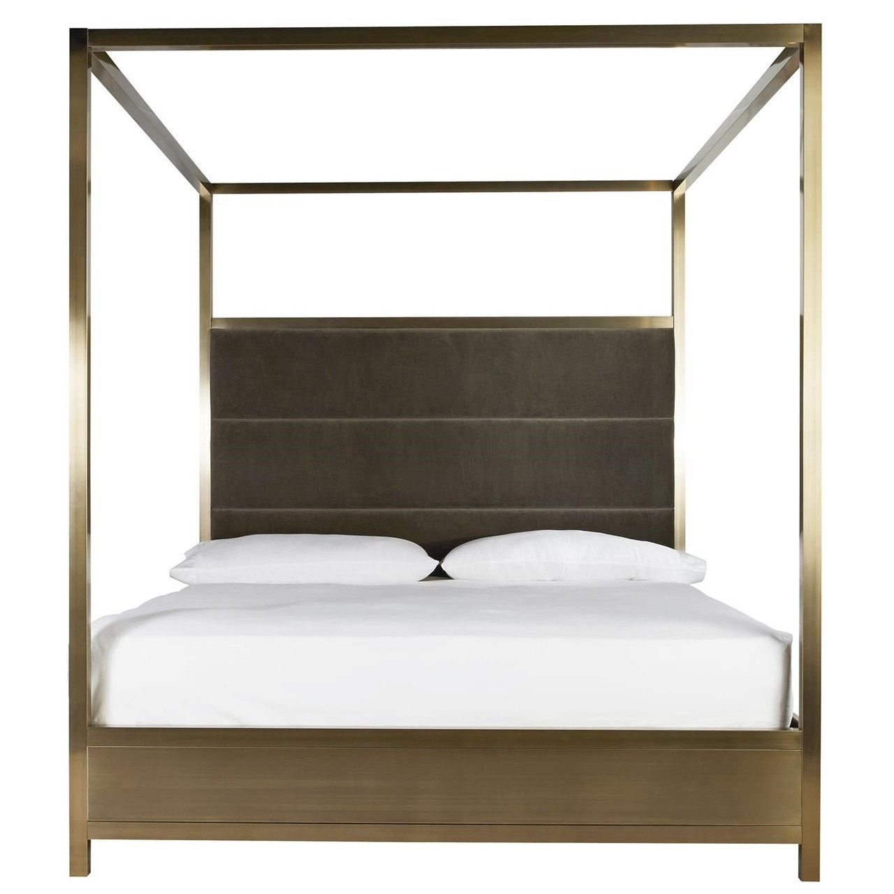 Modern Hollywood Regency Brass California King Canopy Bed Zin Home Modern Hollywood Regency Brass King Canopy Bed - Modern Hollywood Regency Brass California King Canopy Bed Zin Home