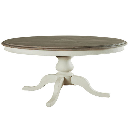 Cottage Round Pedestal White Kitchen Table 47 Cottage 60