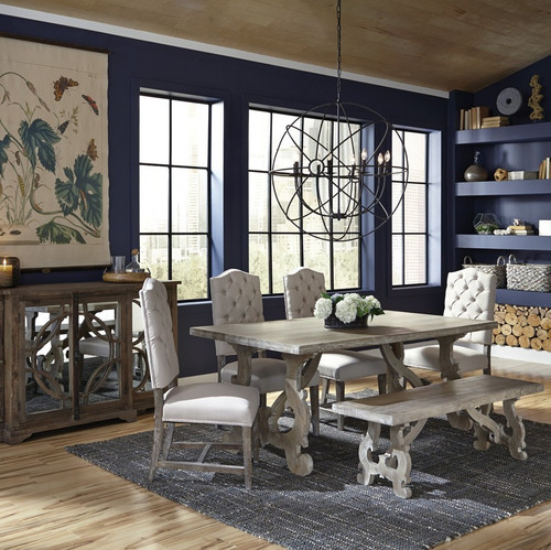 French Farmhouse Kitchen Table french oak extendable farmhouse kitchen table 78-100" | zin home French Farmhouse Kitchen Table french oak extendable farmhouse kitchen table 78-100" | zin home