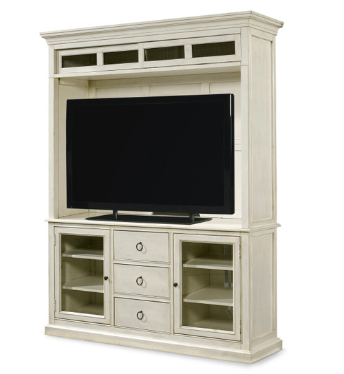 Country-Chic Maple Wood White TV Stand With Hutch Zin Home ... Country-Chic Maple Wood White entertainment hutch ... - Country-Chic Maple Wood White TV Stand With Hutch Zin Home
