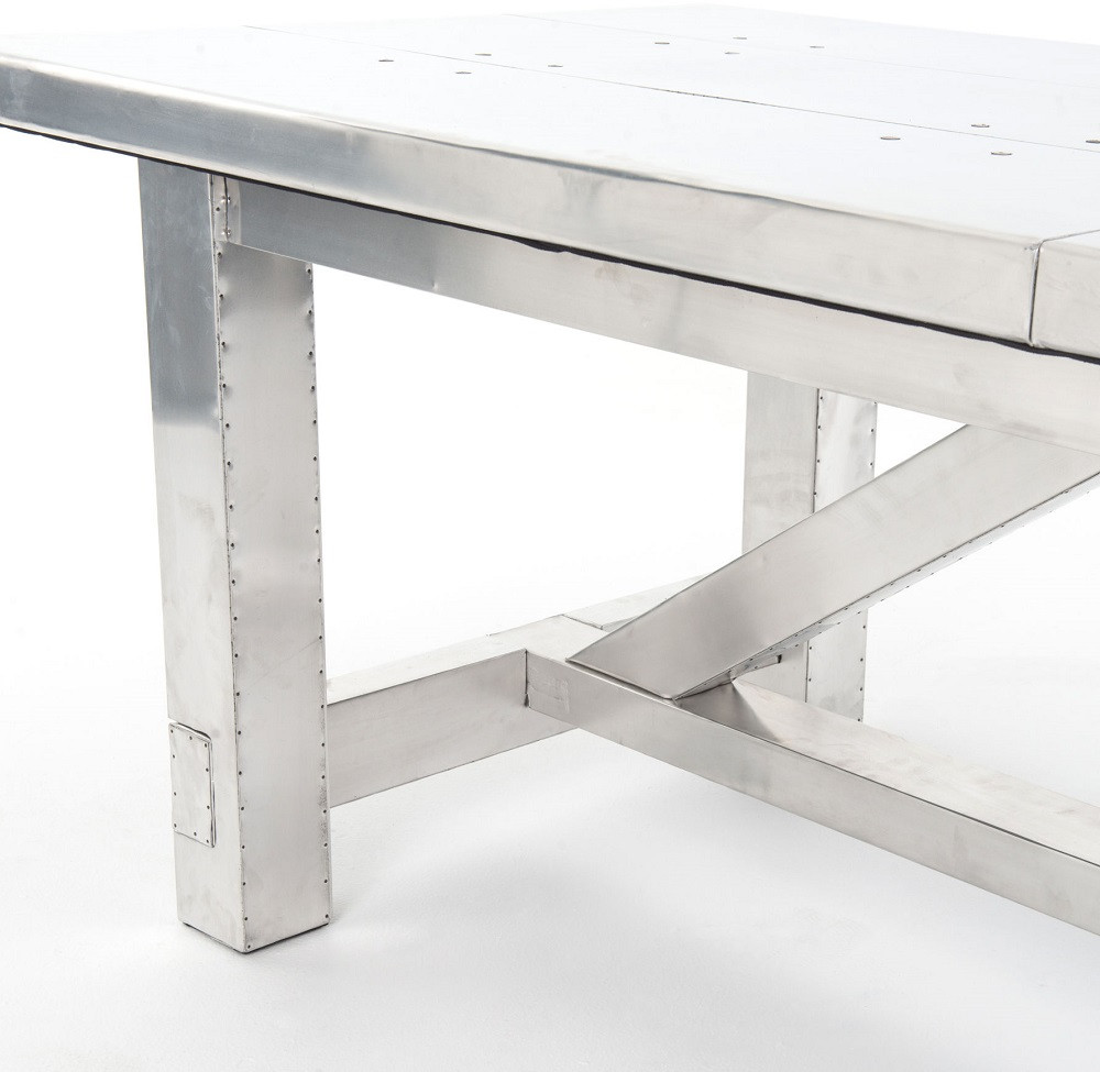 Boston Dining Table 94"- Aero | Aviator Dining Room Table ...