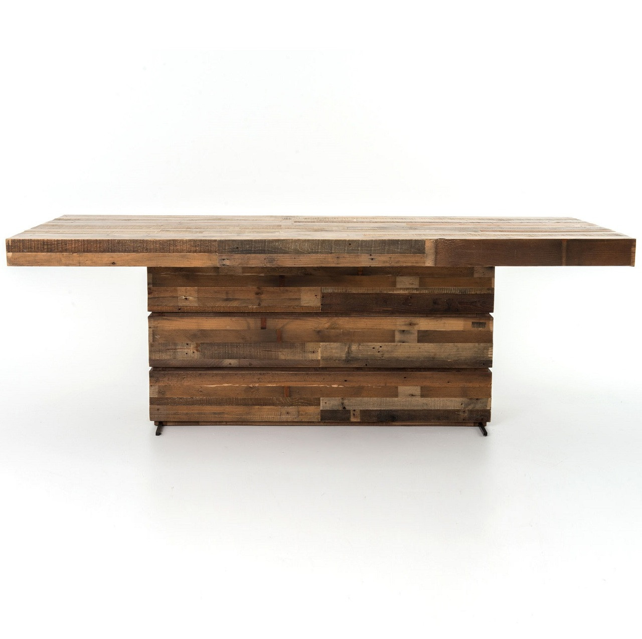 Angora Rustic Reclaimed Wood Dining Table 89 Quot Zin Home Dining Room Tables Made From Reclaimed Wood