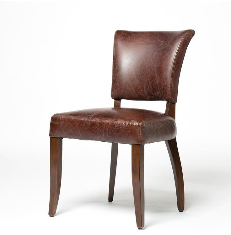 mimi biker tan leather dining chair | zin home mimi biker tan leather dining chair | zin home