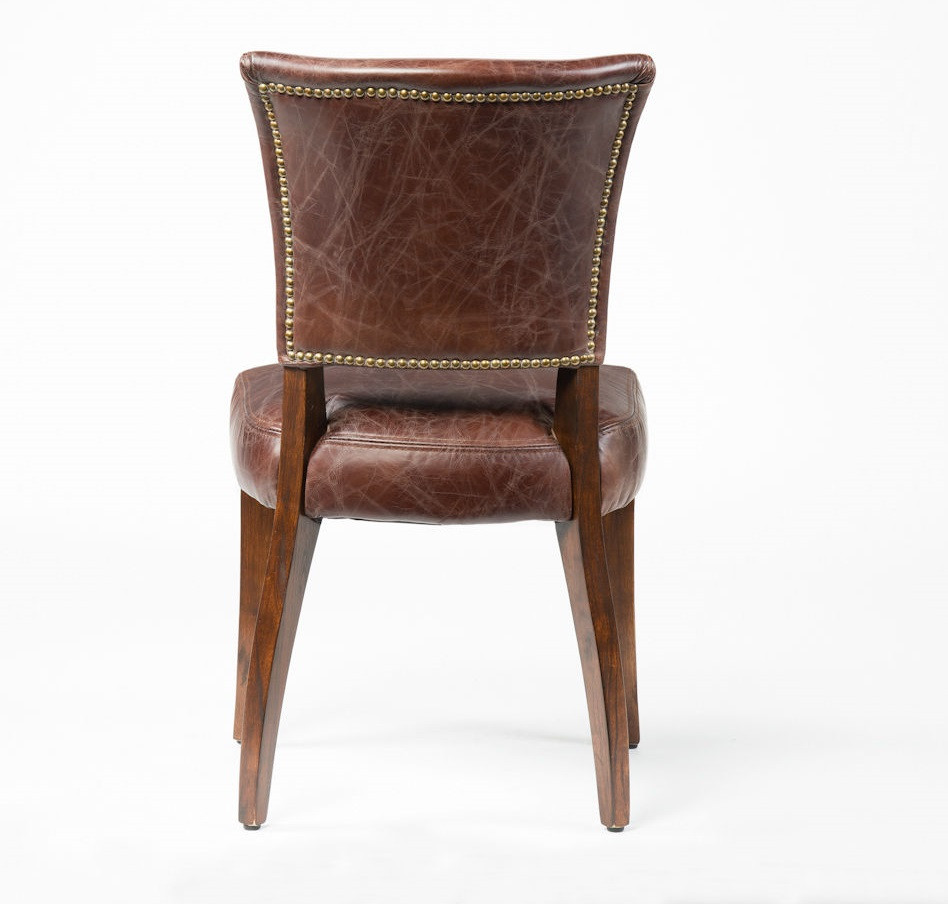 mimi biker tan leather dining chair | zin home mimi biker tan leather dining chair | zin home