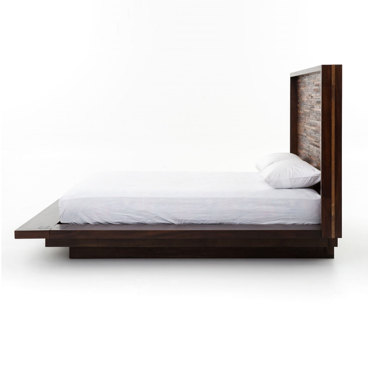 reclaimed wood bed frame king