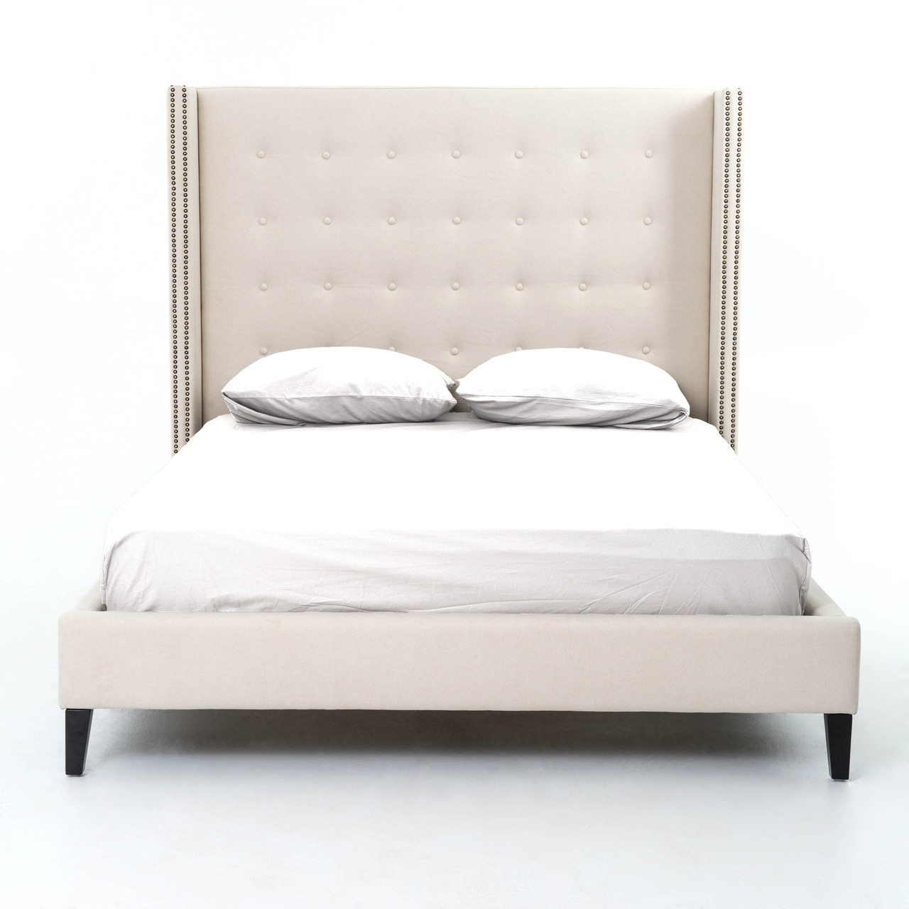 Metropolitan Wingback Upholstered Queen Platform Bed | Zin ...