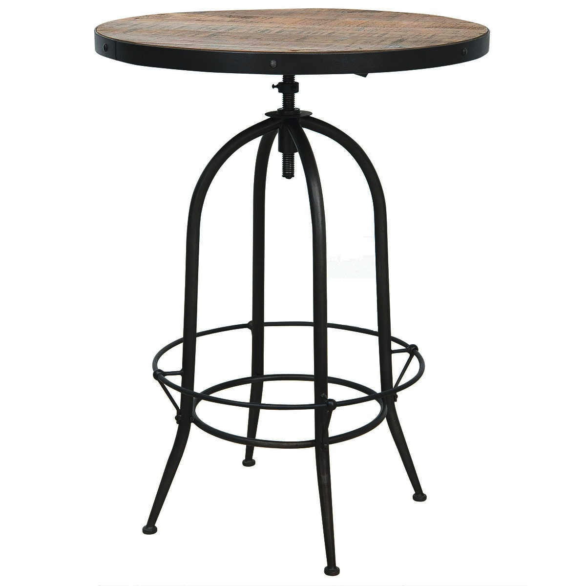 Industria Adjustable Bristol Pub Table Zin Home - Industrial Adjustable Bristol Pub Table industria adjustable bristol pub table zin home - industrial adjustable bristol pub table
