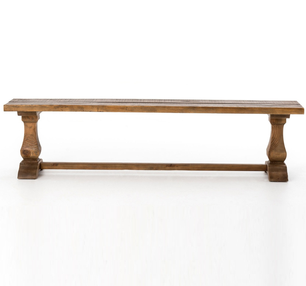 Salvaged Wood Trestle Dining Benches 72" | Zin Home