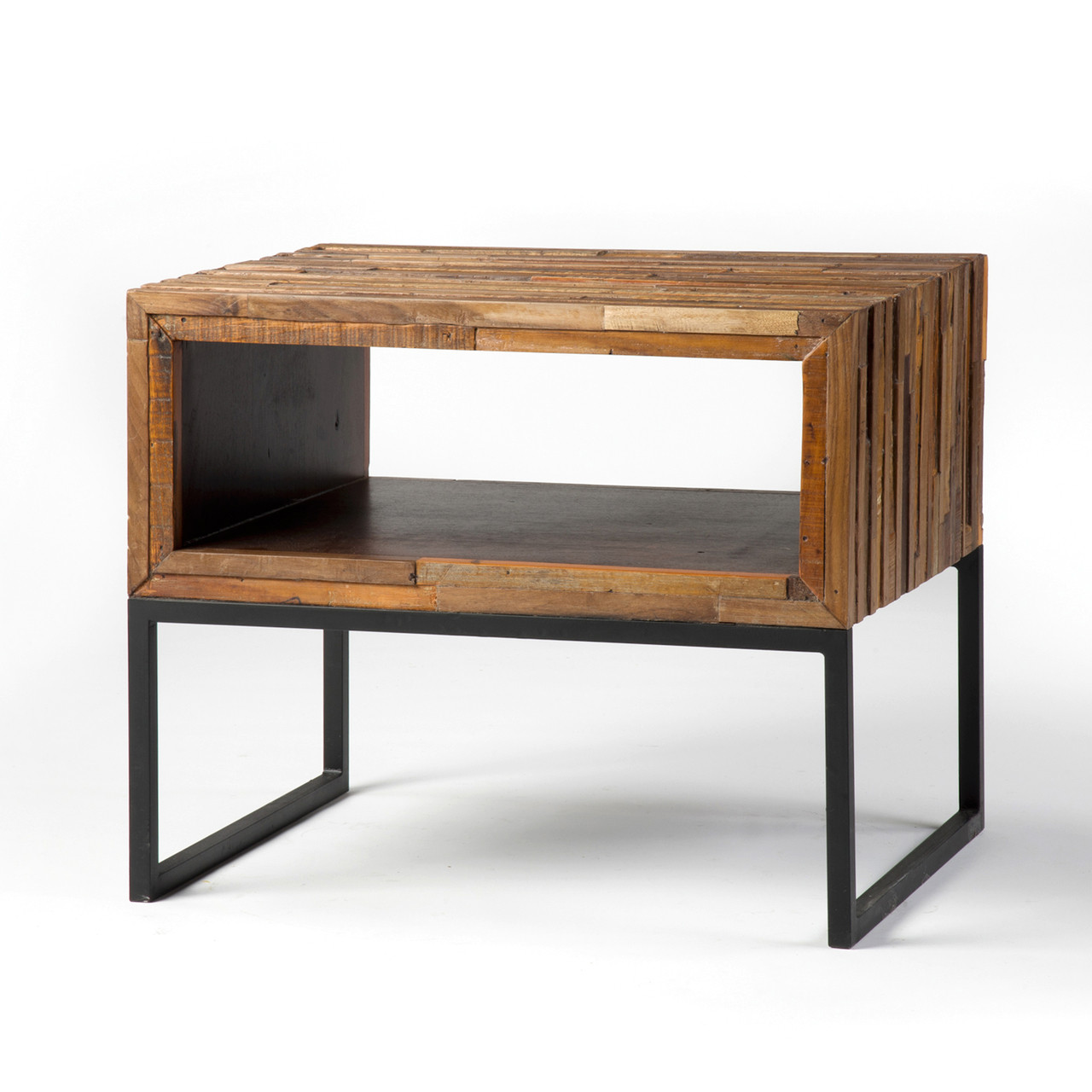 Vince Mixed Reclaimed Wood End Table Zin Home - Vince Mixed Reclaimed Wood End Table vince mixed reclaimed wood end table zin home - vince mixed reclaimed wood end table