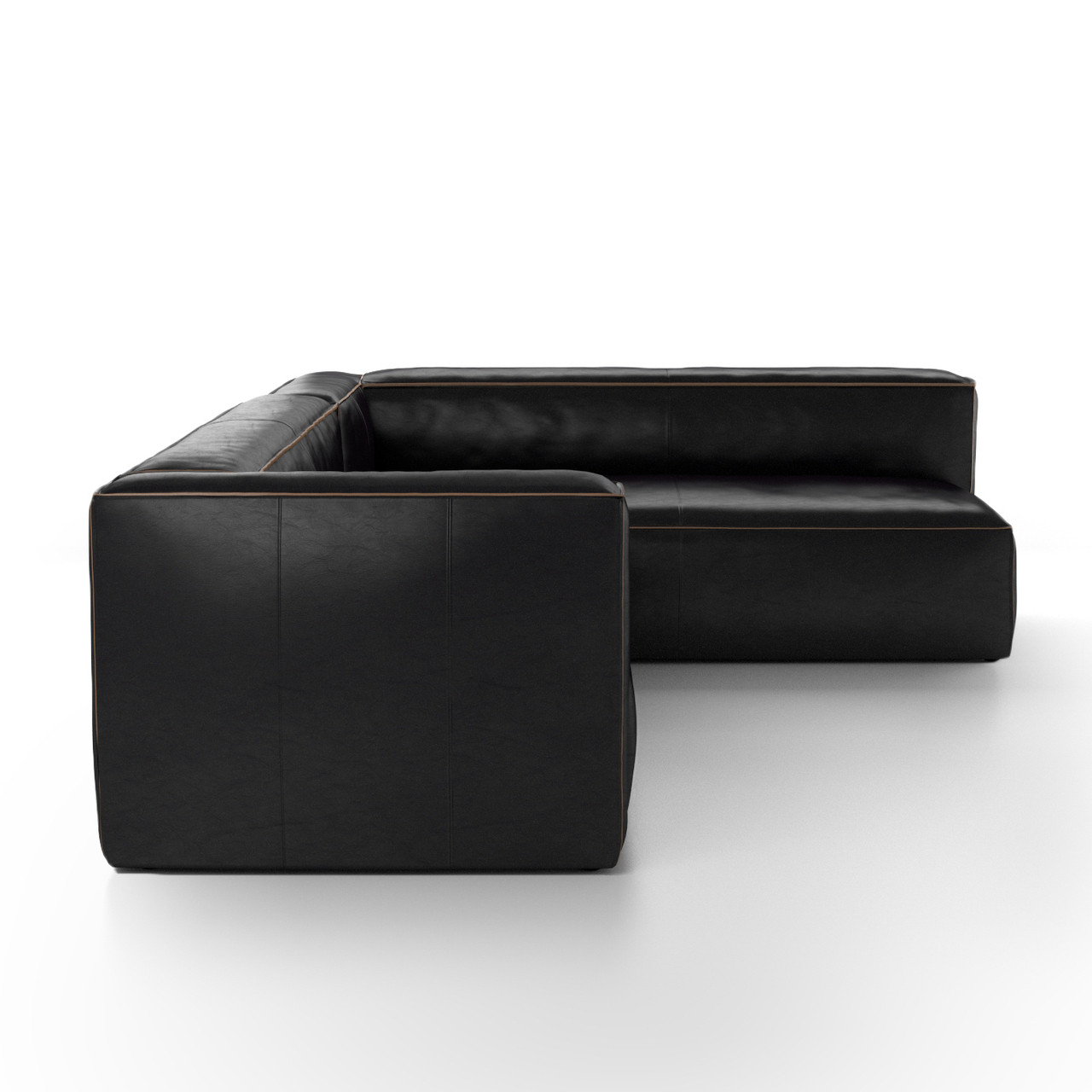 Nolita Saddle Black Leather Modular Sectional Sofa Zin Home - Nolita Saddle Black Leather Modular Piece Sectional Sofa nolita saddle black leather modular sectional sofa zin home - nolita saddle black leather modular piece sectional sofa