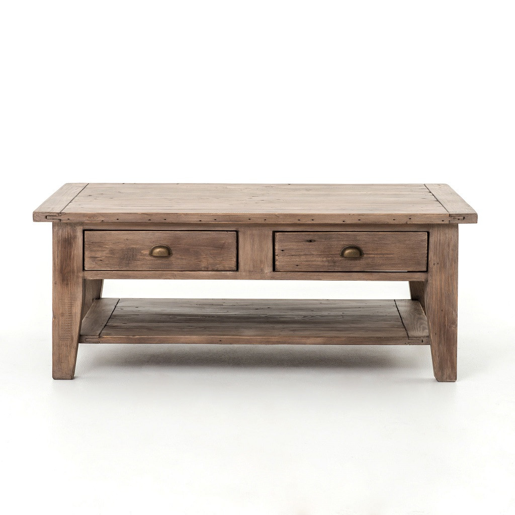 Coastal Solid Wood Rustic Coffee Table With Drawers Zin Home - Coastal Reclaimed Wood Coffee Table With Drawers · Coastal Solid coastal solid wood rustic coffee table with drawers zin home - coastal reclaimed wood coffee table with drawers · coastal solid
