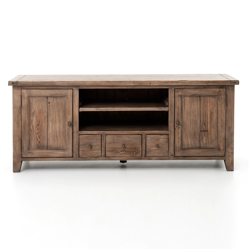 Coastal Solid Reclaimed Wood TV Media Console Zin Home