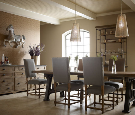 barnwood industrial dining room table 86" | zin home barnwood industrial dining room table 86" | zin home