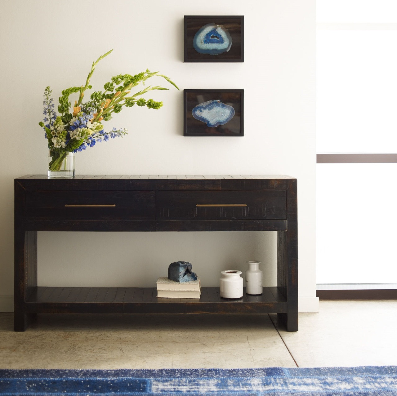 Suki Burnished Black Reclaimed Pine Wood Console Table With - Hallway Rustic Black Console Table suki burnished black reclaimed pine wood console table with - hallway rustic black console table