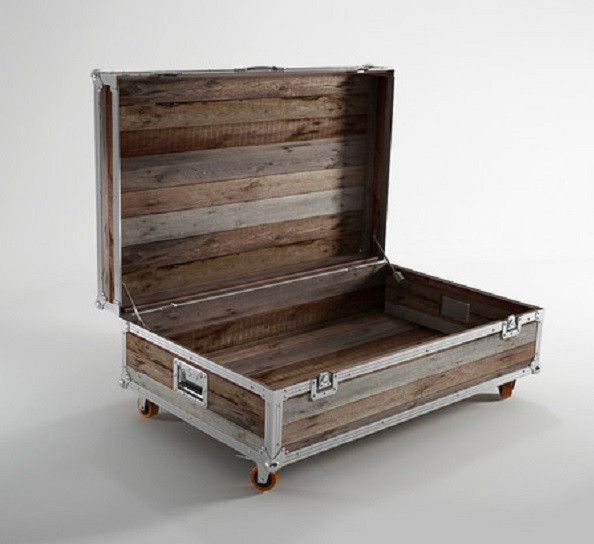 industrial reclaimed teak wood large trunk coffee table | zin home industrial reclaimed teak wood large trunk coffee table | zin home