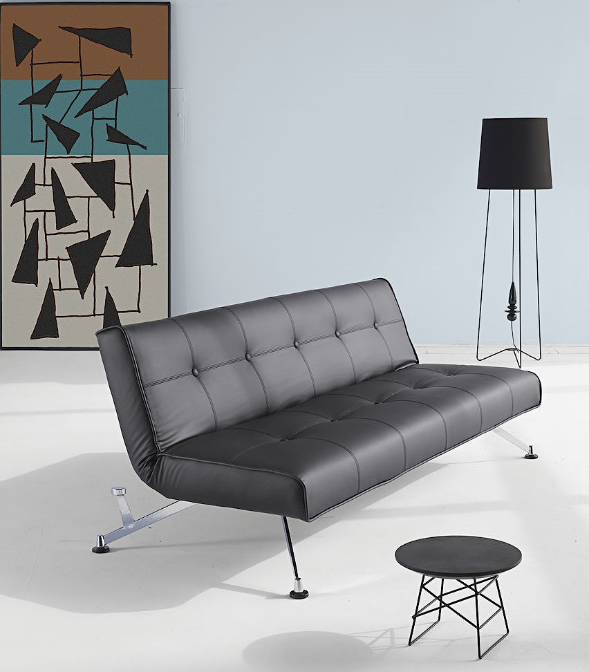 Modern Clubber Leather Convertible Sofa Beds Zin Home