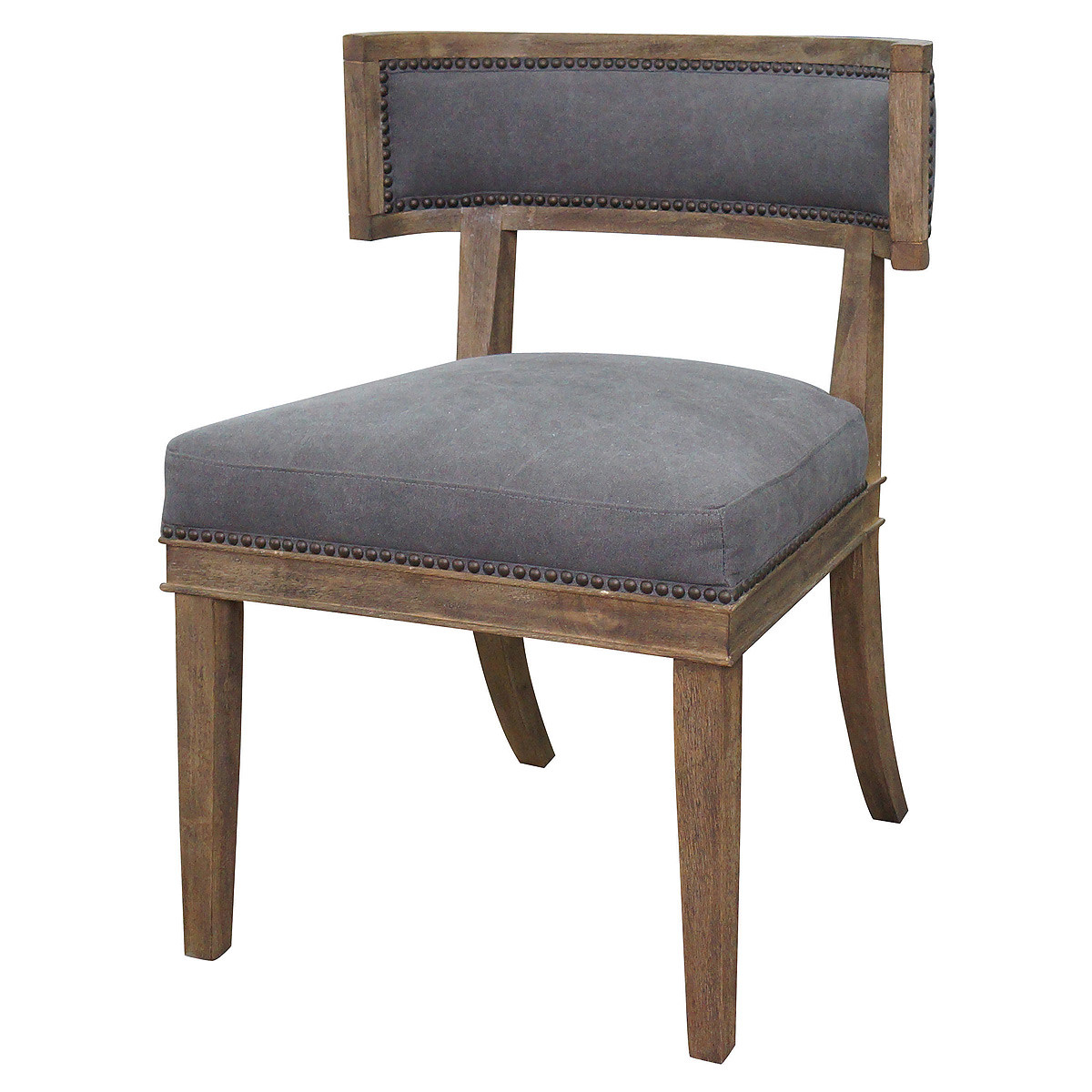 carter upholstered curved dining chair | zin home carter upholstered curved dining chair | zin home
