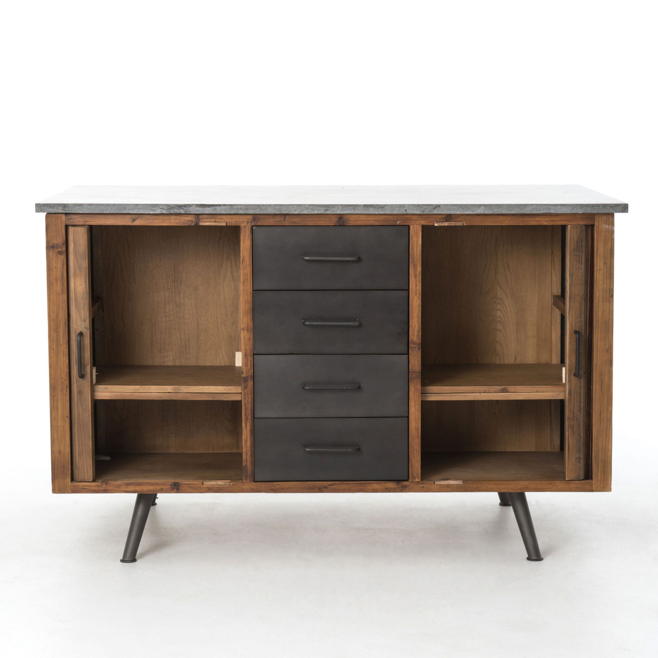 Industrial Rustic Reclaimed Wood Large Kitchen Island ...