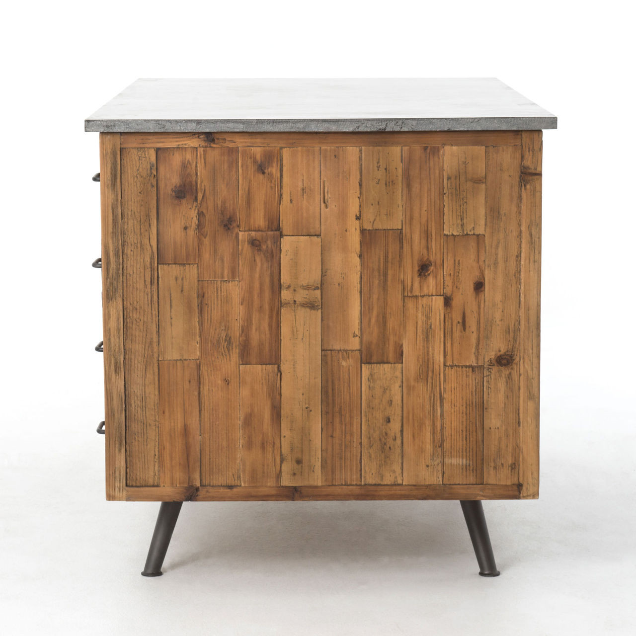 Industrial Rustic Reclaimed Wood Large Kitchen Island ...