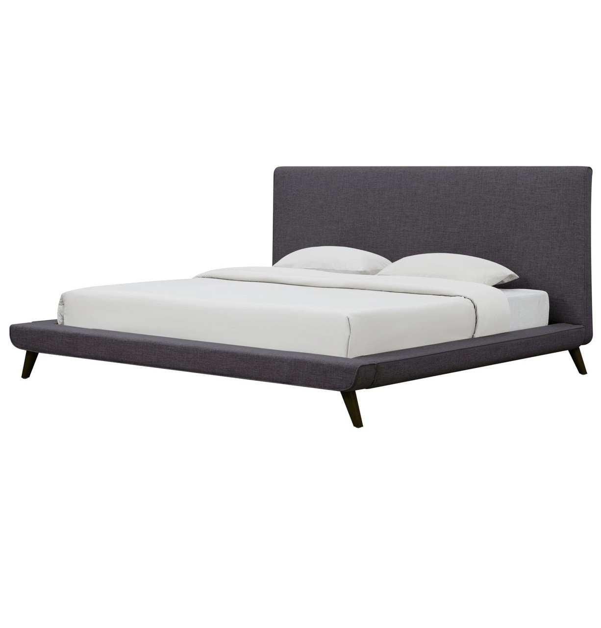 Nixon Midcentury Modern Grey Linen King Platform Bed Sale Zin Home - Nixon Midcentury Modern Grey Linen King Platform Bed nixon midcentury modern grey linen king platform bed sale zin home - nixon midcentury modern grey linen king platform bed