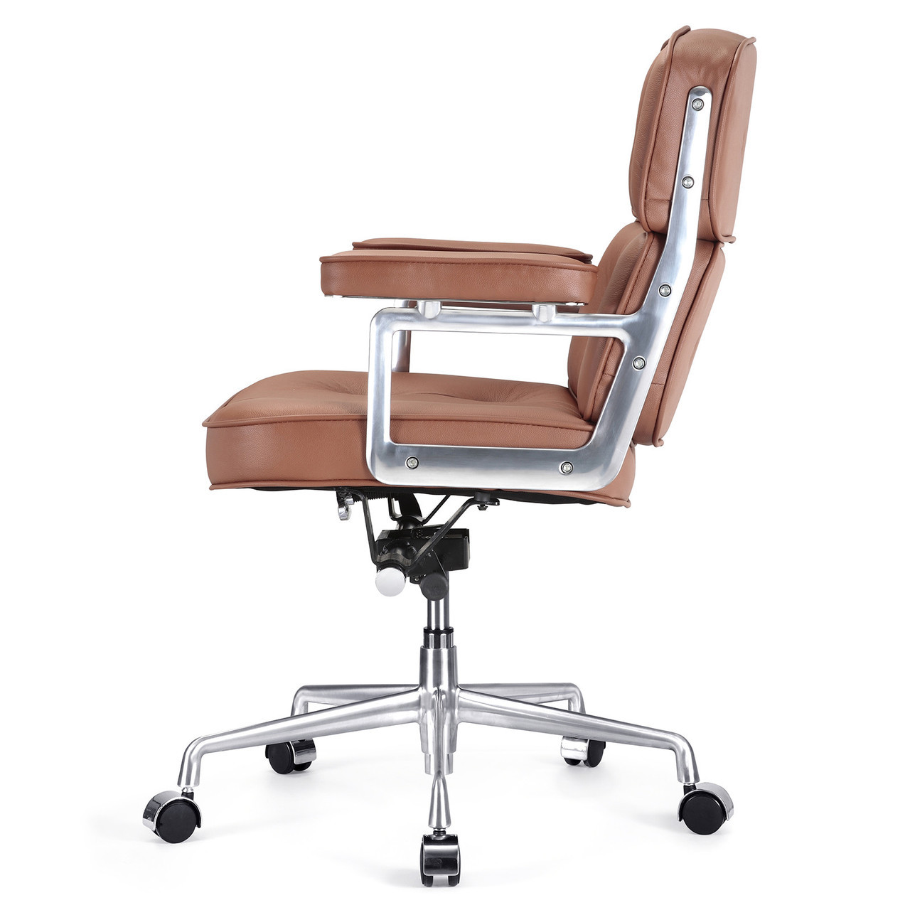 Brown Italian Leather M340 Executive Office Chair Zin Home