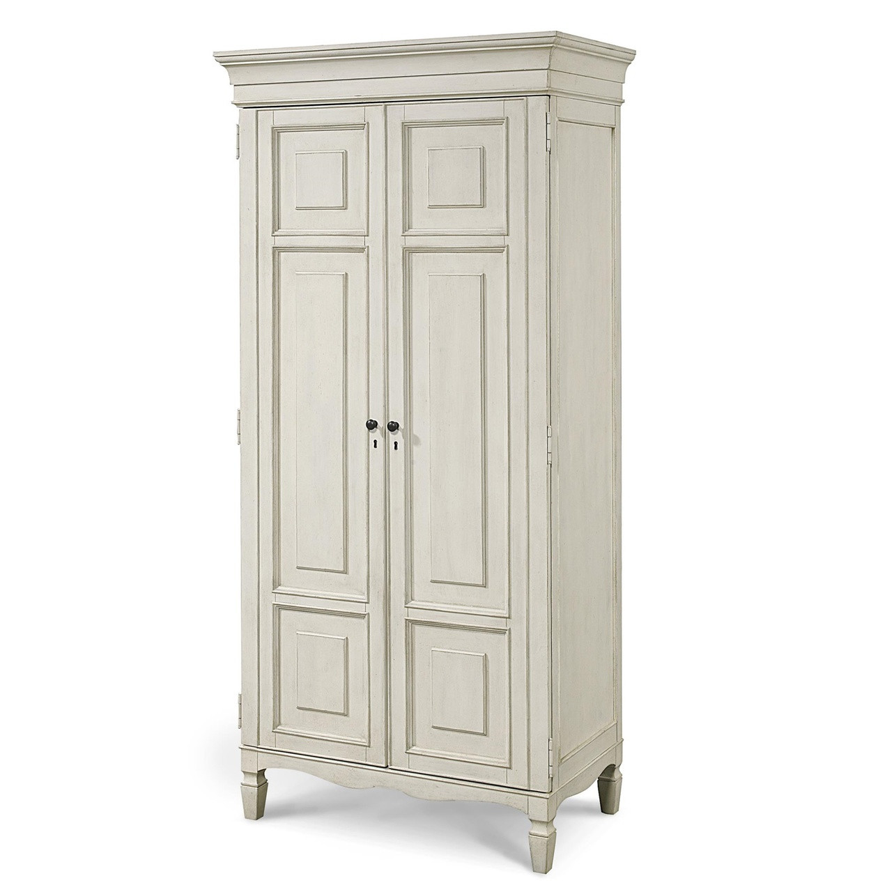 CountryChic Maple Wood Tall Armoire White Zin Home