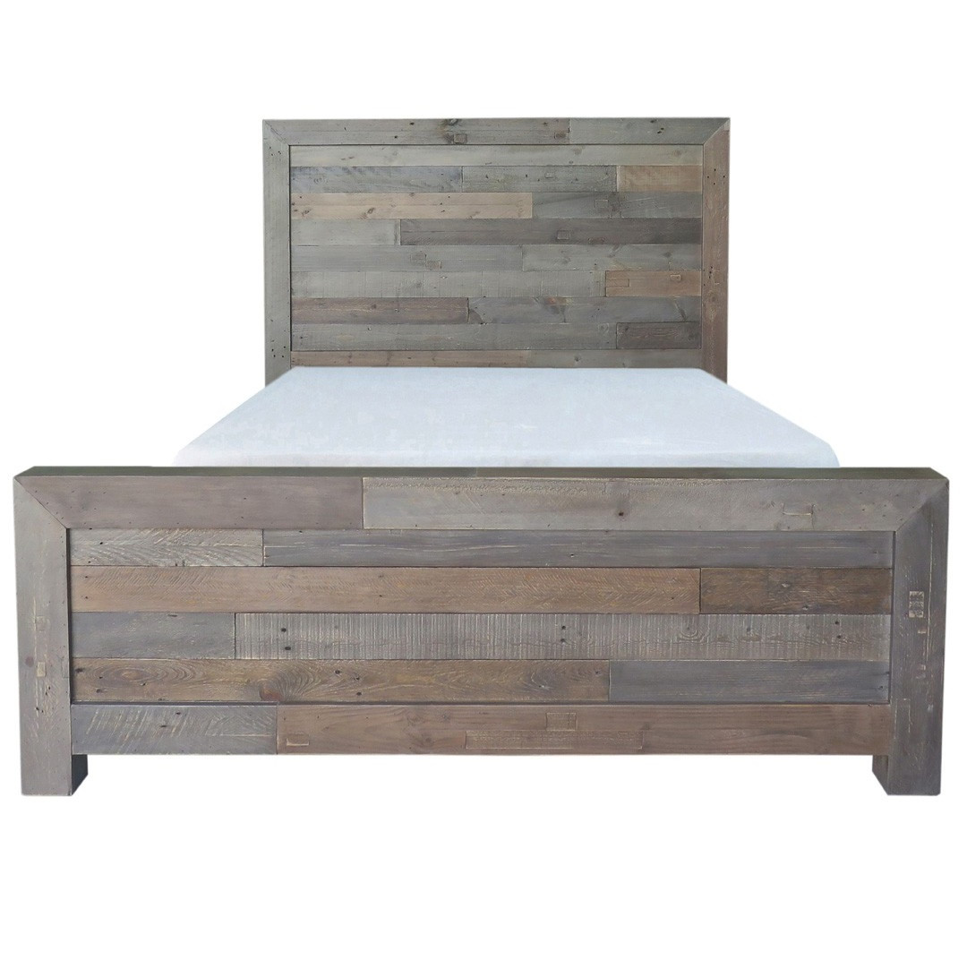 Angora Reclaimed Wood King Size Platform BedStorm Zin Home
